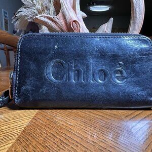 Chloé Black Leather Women Wallet